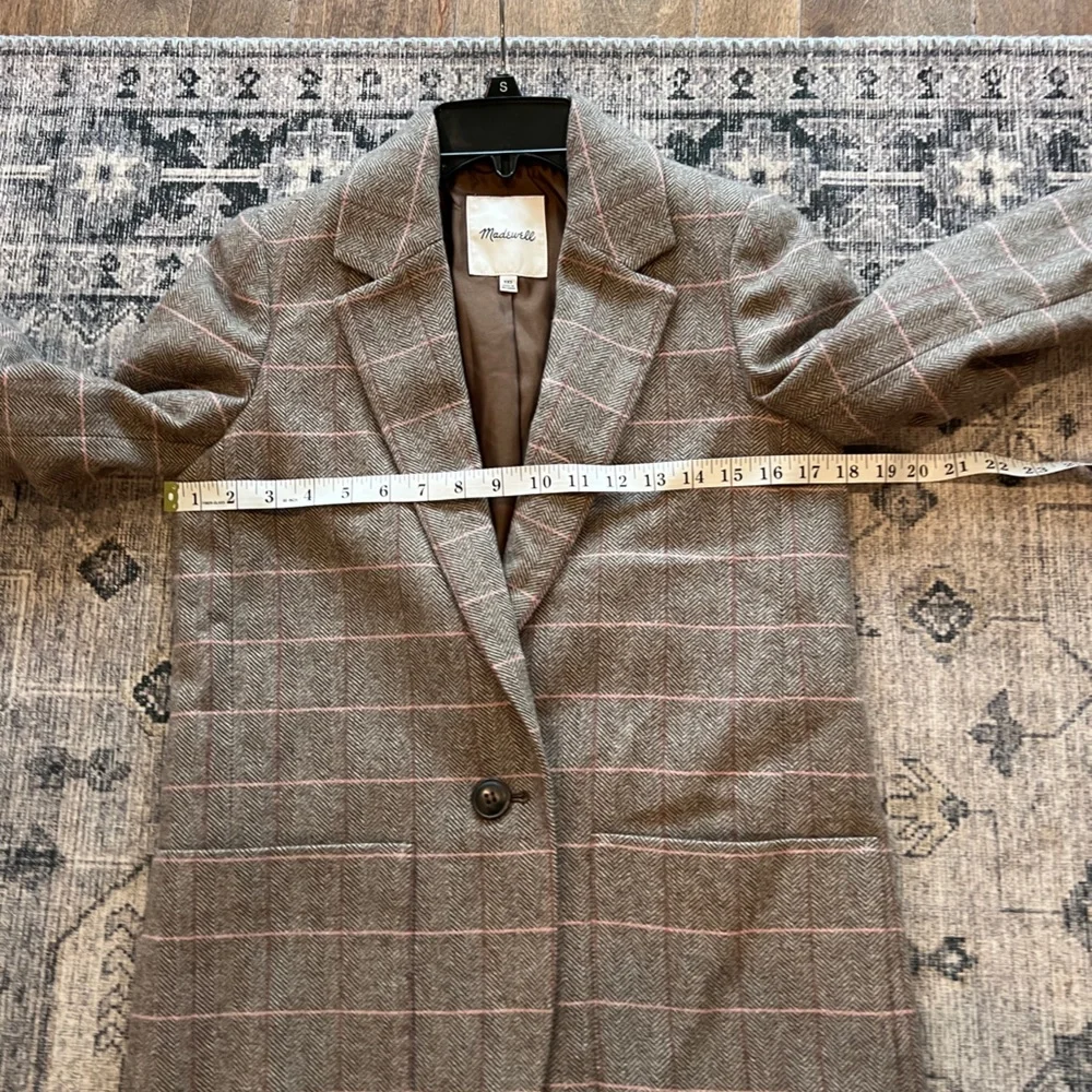 Madewell women’s Larsen blazer plaid jacket size XXS - Picture 11 of 12